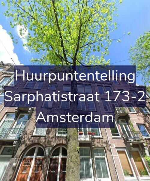 Foto gevel Huurpuntentelling voor Sarphatistraat 173-2, Amsterdam