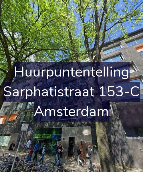 Foto gevel Huurpuntentelling voor Sarphatistraat 153-C, Amsterdam