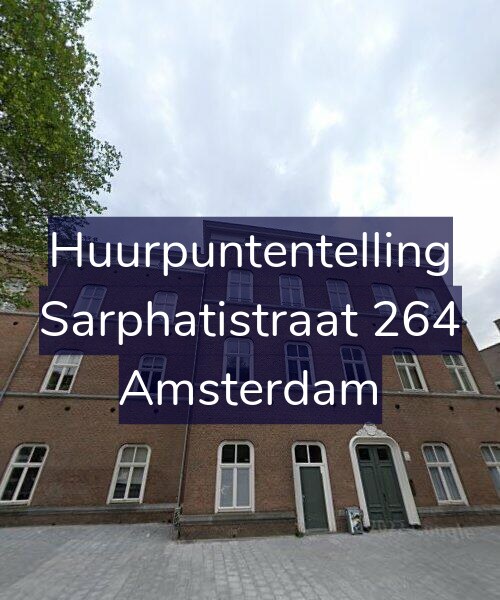 Foto gevel Huurpuntentelling voor Sarphatistraat 264, Amsterdam