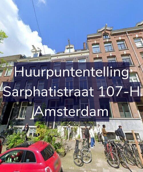 Foto gevel Huurpuntentelling voor Sarphatistraat 107-H, Amsterdam