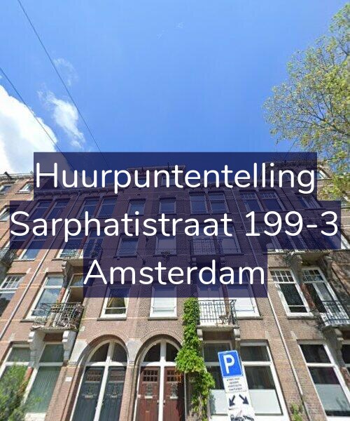 Foto gevel Huurpuntentelling voor Sarphatistraat 199-3, Amsterdam