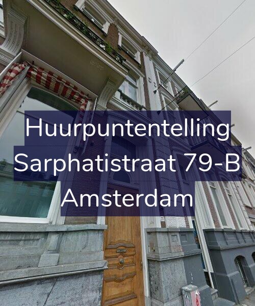 Foto gevel Huurpuntentelling voor Sarphatistraat 79-B, Amsterdam