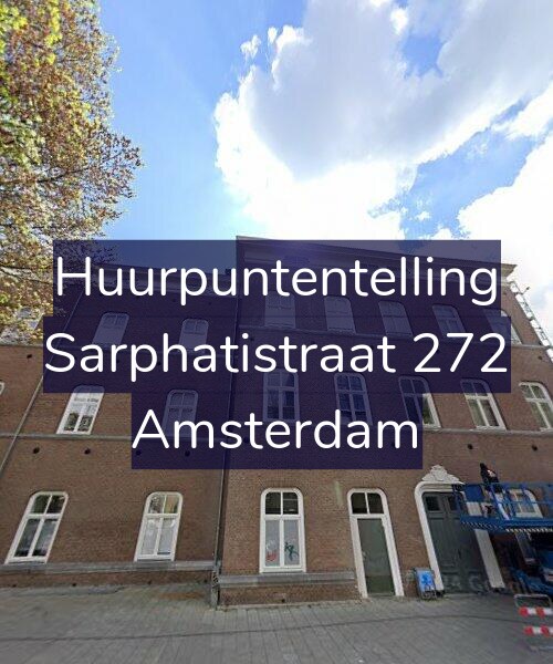 Foto gevel Huurpuntentelling voor Sarphatistraat 272, Amsterdam