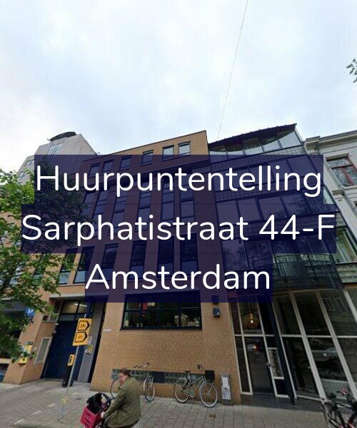 Foto gevel Huurpuntentelling voor Sarphatistraat 44-F, Amsterdam