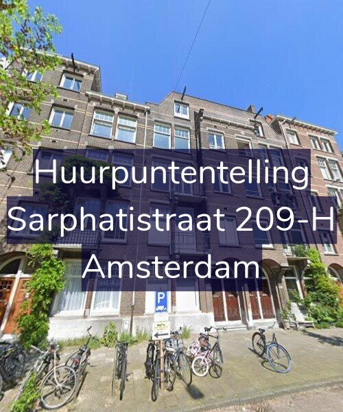 Foto gevel Huurpuntentelling voor Sarphatistraat 209-H, Amsterdam