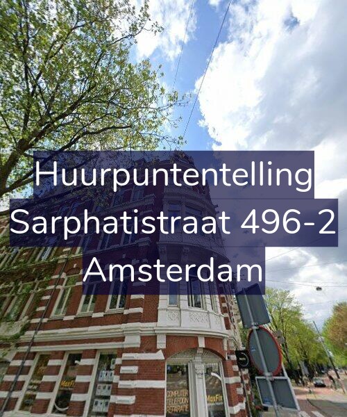 Foto gevel Huurpuntentelling voor Sarphatistraat 496-2, Amsterdam