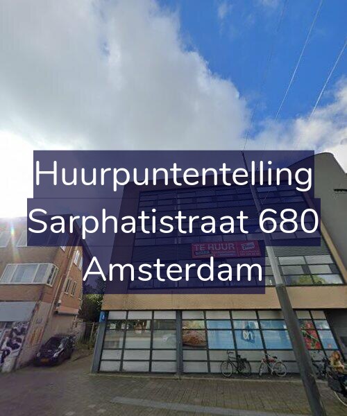 Foto gevel Huurpuntentelling voor Sarphatistraat 680, Amsterdam