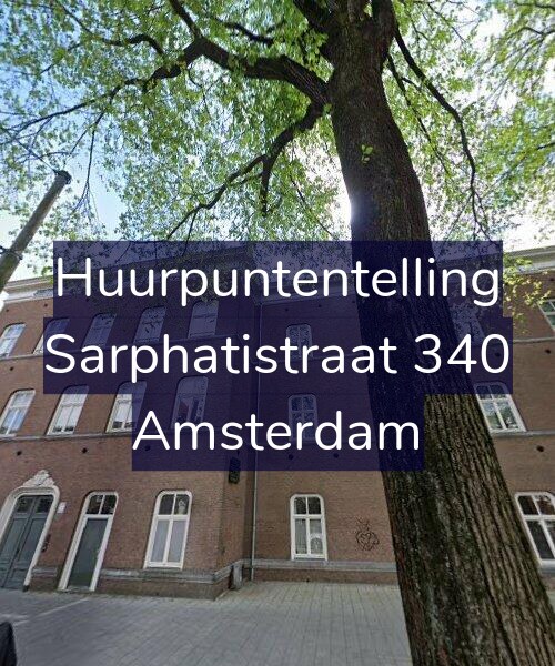 Foto gevel Huurpuntentelling voor Sarphatistraat 340, Amsterdam