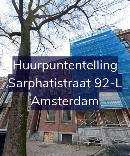 Foto gevel Huurpuntentelling voor Sarphatistraat 92-L, Amsterdam