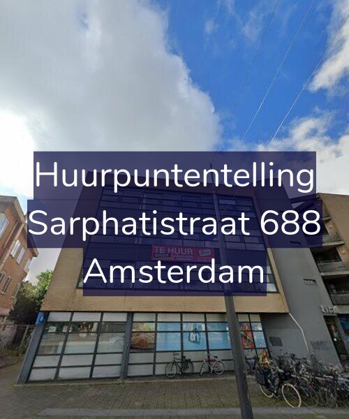 Foto gevel Huurpuntentelling voor Sarphatistraat 688, Amsterdam