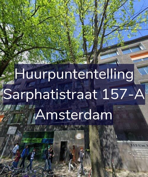 Foto gevel Huurpuntentelling voor Sarphatistraat 157-A, Amsterdam