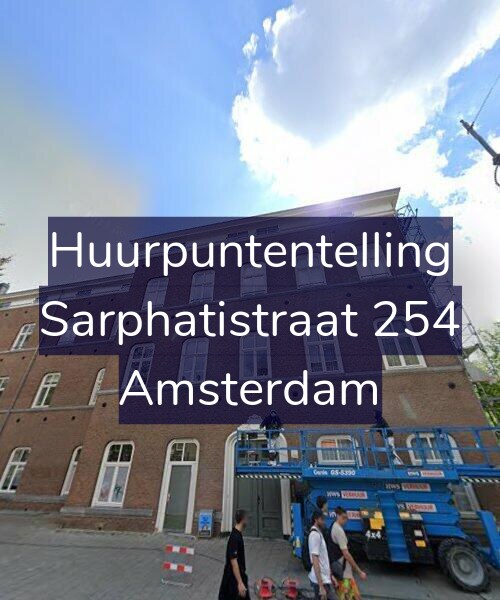 Foto gevel Huurpuntentelling voor Sarphatistraat 254, Amsterdam