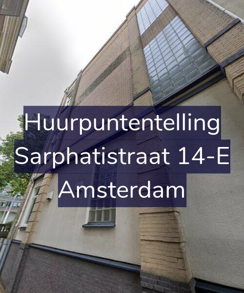 Foto gevel Huurpuntentelling voor Sarphatistraat 14-E, Amsterdam