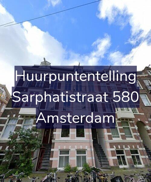 Foto gevel Huurpuntentelling voor Sarphatistraat 580, Amsterdam