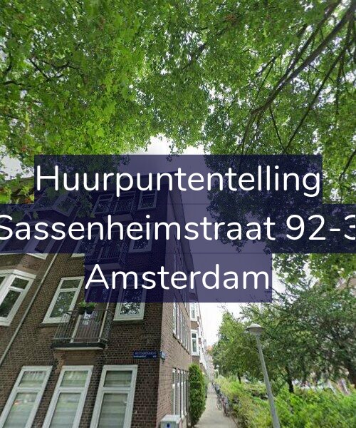 Foto gevel Huurpuntentelling voor Sassenheimstraat 92-3, Amsterdam
