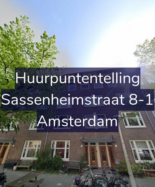 Foto gevel Huurpuntentelling voor Sassenheimstraat 8-1, Amsterdam