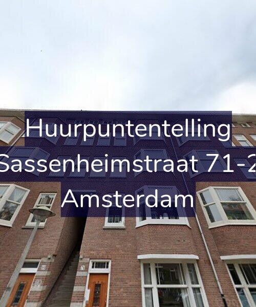 Foto gevel Huurpuntentelling voor Sassenheimstraat 71-2, Amsterdam