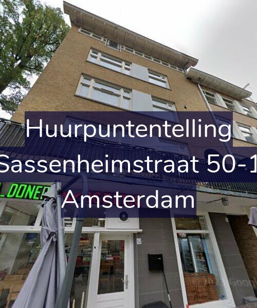 Foto gevel Huurpuntentelling voor Sassenheimstraat 50-1, Amsterdam