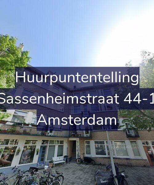 Foto gevel Huurpuntentelling voor Sassenheimstraat 44-1, Amsterdam