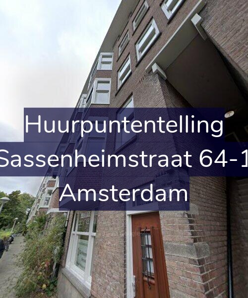 Foto gevel Huurpuntentelling voor Sassenheimstraat 64-1, Amsterdam