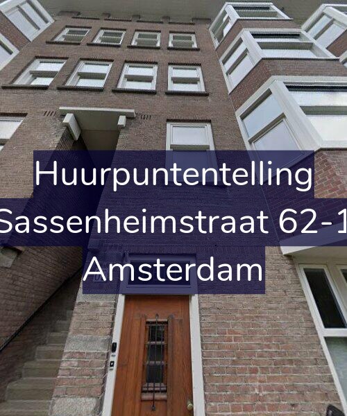 Foto gevel Huurpuntentelling voor Sassenheimstraat 62-1, Amsterdam