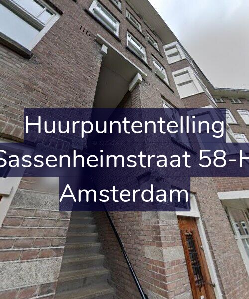 Foto gevel Huurpuntentelling voor Sassenheimstraat 58-H, Amsterdam