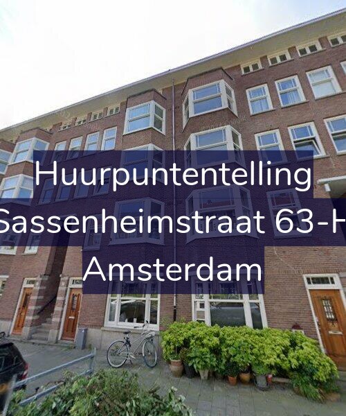 Foto gevel Huurpuntentelling voor Sassenheimstraat 63-H, Amsterdam