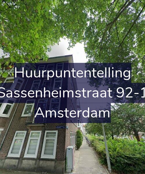 Foto gevel Huurpuntentelling voor Sassenheimstraat 92-1, Amsterdam