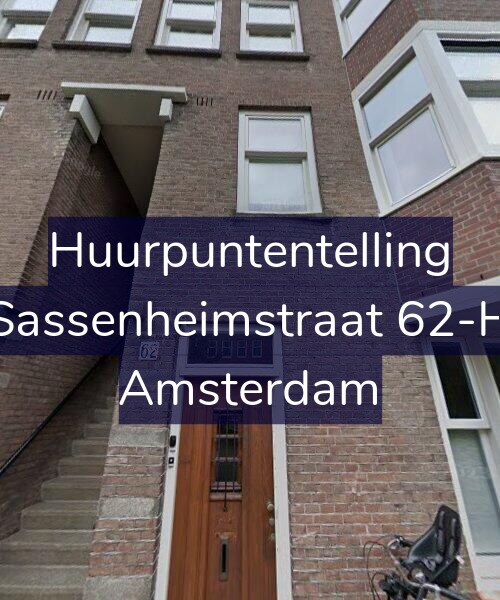 Foto gevel Huurpuntentelling voor Sassenheimstraat 62-H, Amsterdam