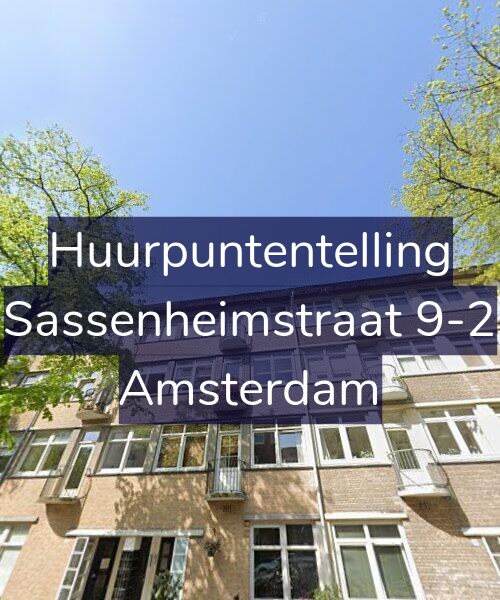 Foto gevel Huurpuntentelling voor Sassenheimstraat 9-2, Amsterdam