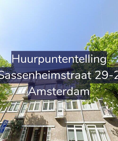 Foto gevel Huurpuntentelling voor Sassenheimstraat 29-2, Amsterdam