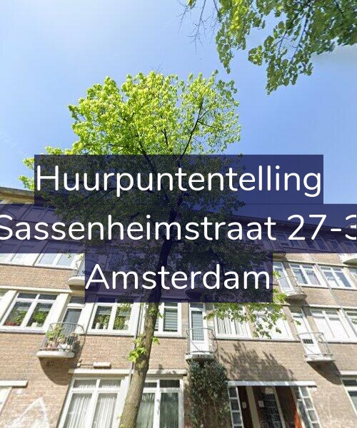 Foto gevel Huurpuntentelling voor Sassenheimstraat 27-3, Amsterdam