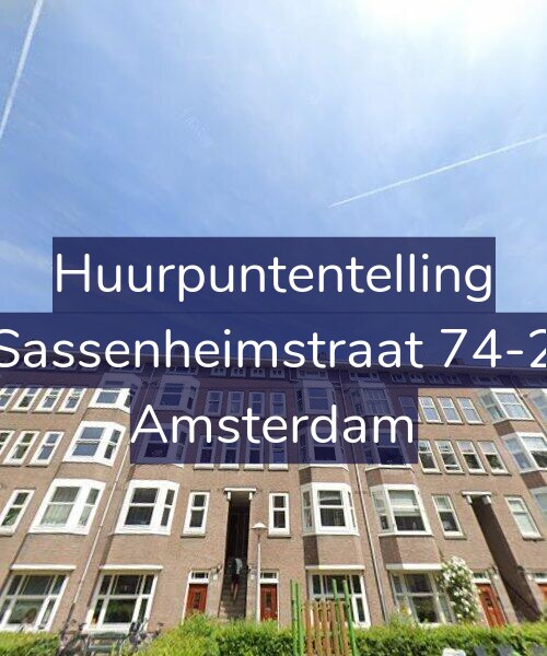 Foto gevel Huurpuntentelling voor Sassenheimstraat 74-2, Amsterdam