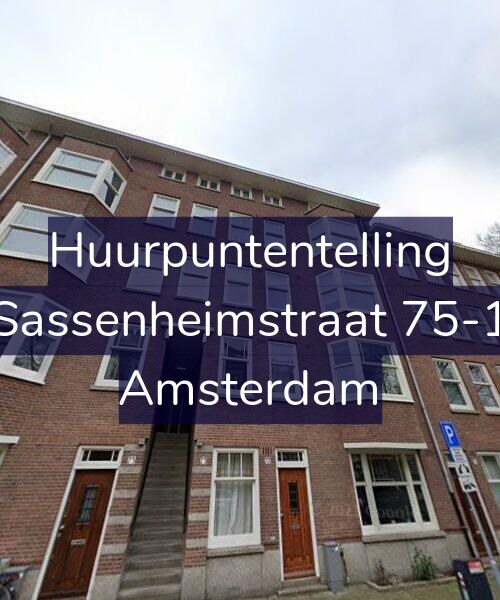 Foto gevel Huurpuntentelling voor Sassenheimstraat 75-1, Amsterdam