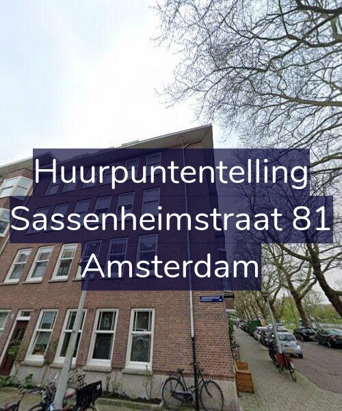Foto gevel Huurpuntentelling voor Sassenheimstraat 81, Amsterdam