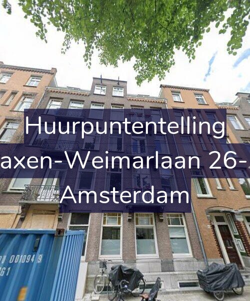 Foto gevel Huurpuntentelling voor Saxen-Weimarlaan 26-A, Amsterdam