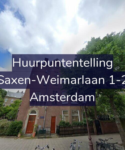 Foto gevel Huurpuntentelling voor Saxen-Weimarlaan 1-2, Amsterdam