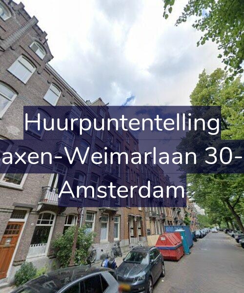 Foto gevel Huurpuntentelling voor Saxen-Weimarlaan 30-1, Amsterdam