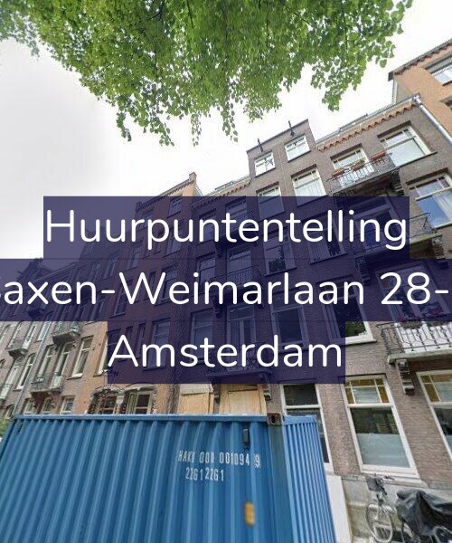 Foto gevel Huurpuntentelling voor Saxen-Weimarlaan 28-1, Amsterdam
