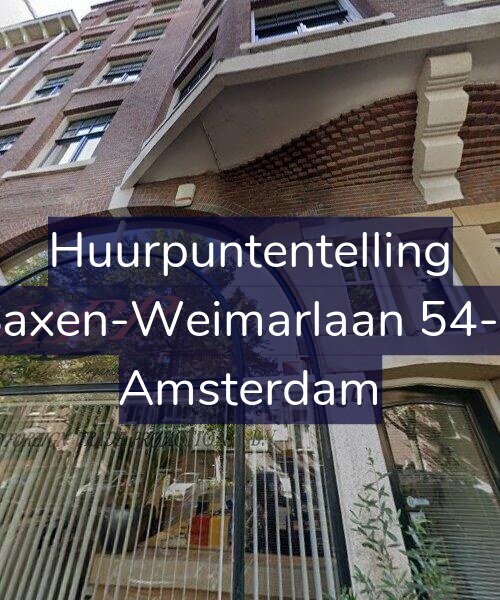 Foto gevel Huurpuntentelling voor Saxen-Weimarlaan 54-1, Amsterdam