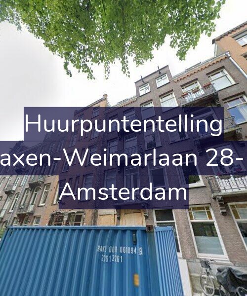 Foto gevel Huurpuntentelling voor Saxen-Weimarlaan 28-H, Amsterdam