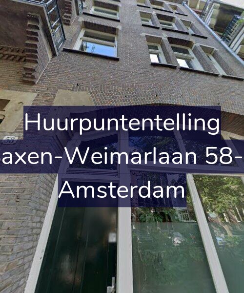 Foto gevel Huurpuntentelling voor Saxen-Weimarlaan 58-3, Amsterdam
