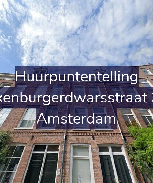Foto gevel Huurpuntentelling voor Saxenburgerdwarsstraat 3-2, Amsterdam