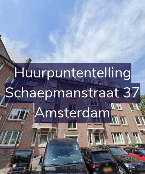 Foto gevel Huurpuntentelling voor Schaepmanstraat 37, Amsterdam