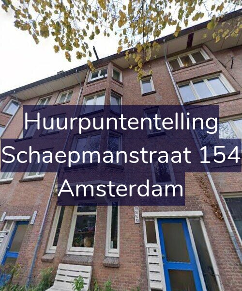 Foto gevel Huurpuntentelling voor Schaepmanstraat 154, Amsterdam