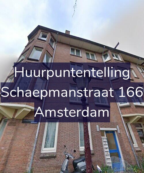 Foto gevel Huurpuntentelling voor Schaepmanstraat 166, Amsterdam