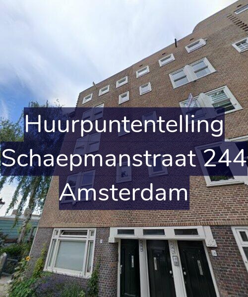 Foto gevel Huurpuntentelling voor Schaepmanstraat 244, Amsterdam