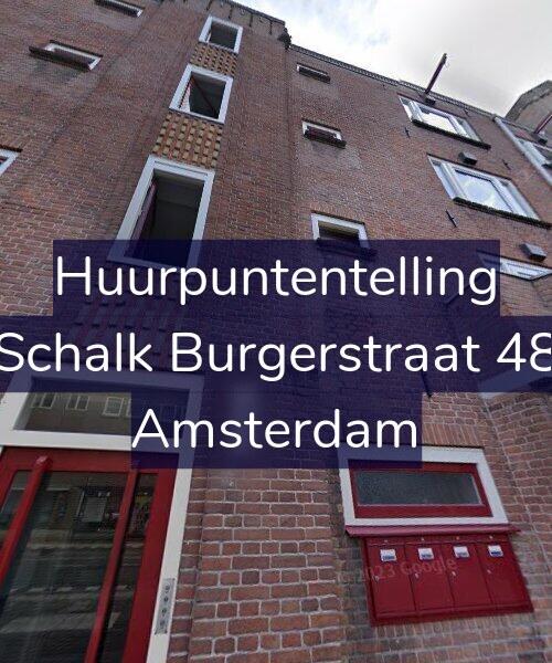 Foto gevel Huurpuntentelling voor Schalk Burgerstraat 48, Amsterdam