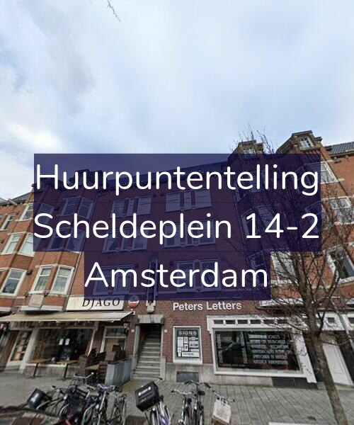 Foto gevel Huurpuntentelling voor Scheldeplein 14-2, Amsterdam