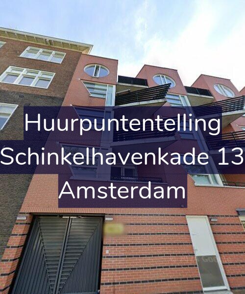 Foto gevel Huurpuntentelling voor Schinkelhavenkade 13, Amsterdam